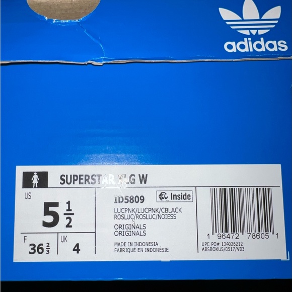 NIB Adidas superstar Hot Pink 5.5 - Picture 5 of 6